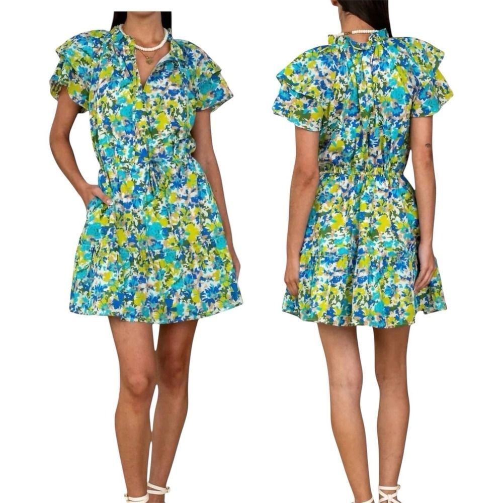 Olivia James the Label Women's Tinsley Dress in Hidden Paradise. Sz S. MSRP $264